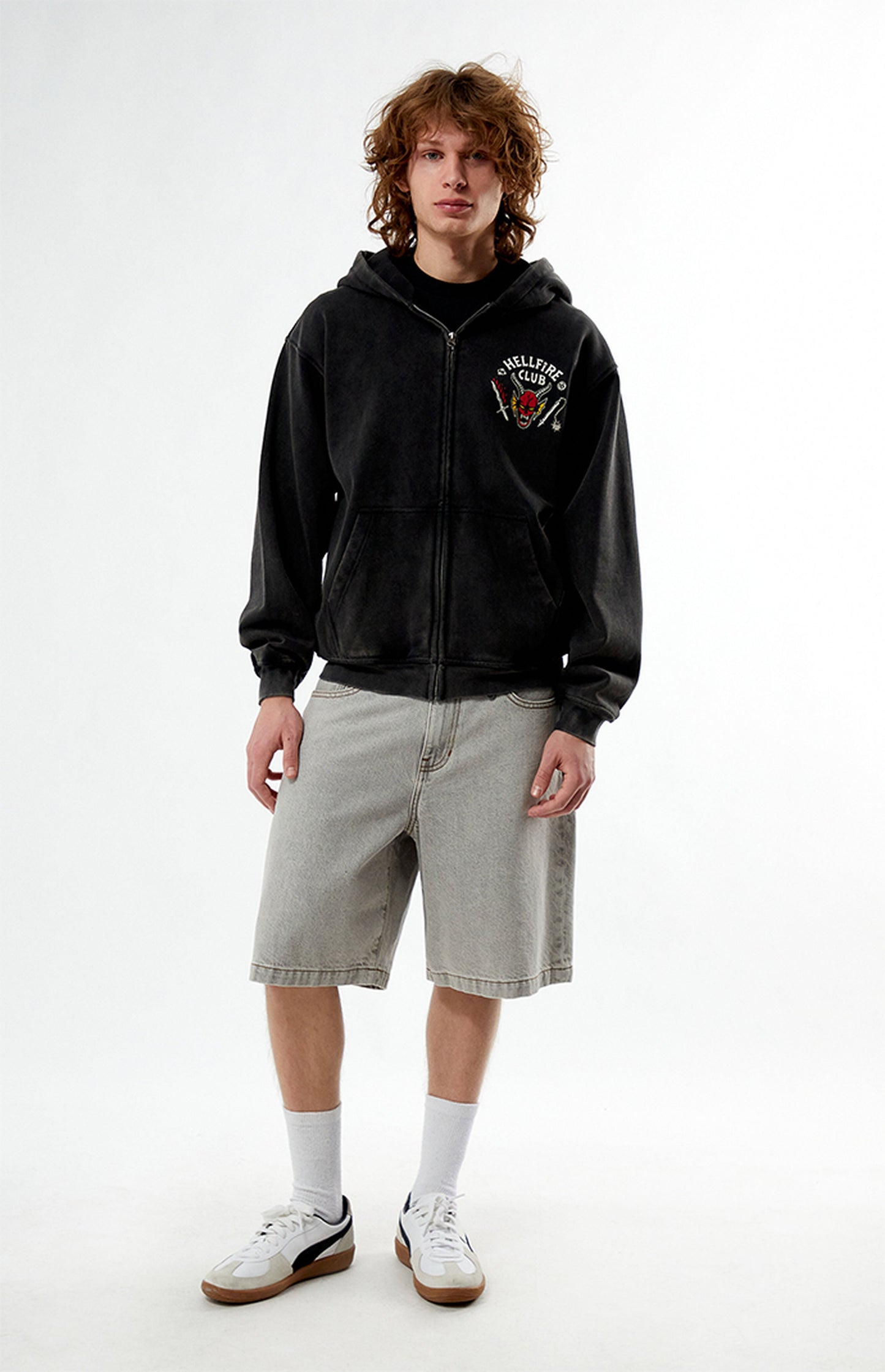 Netflix Stranger Things Hellfire Club Zip Up Hoodie