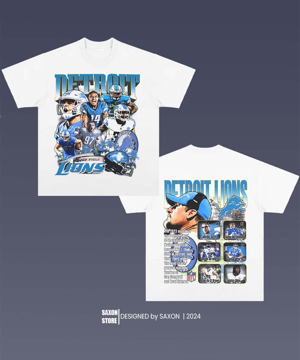 2023 LIONS 1.0 TEE - AMERICAN FOOTBALL GRAPHIC TEE