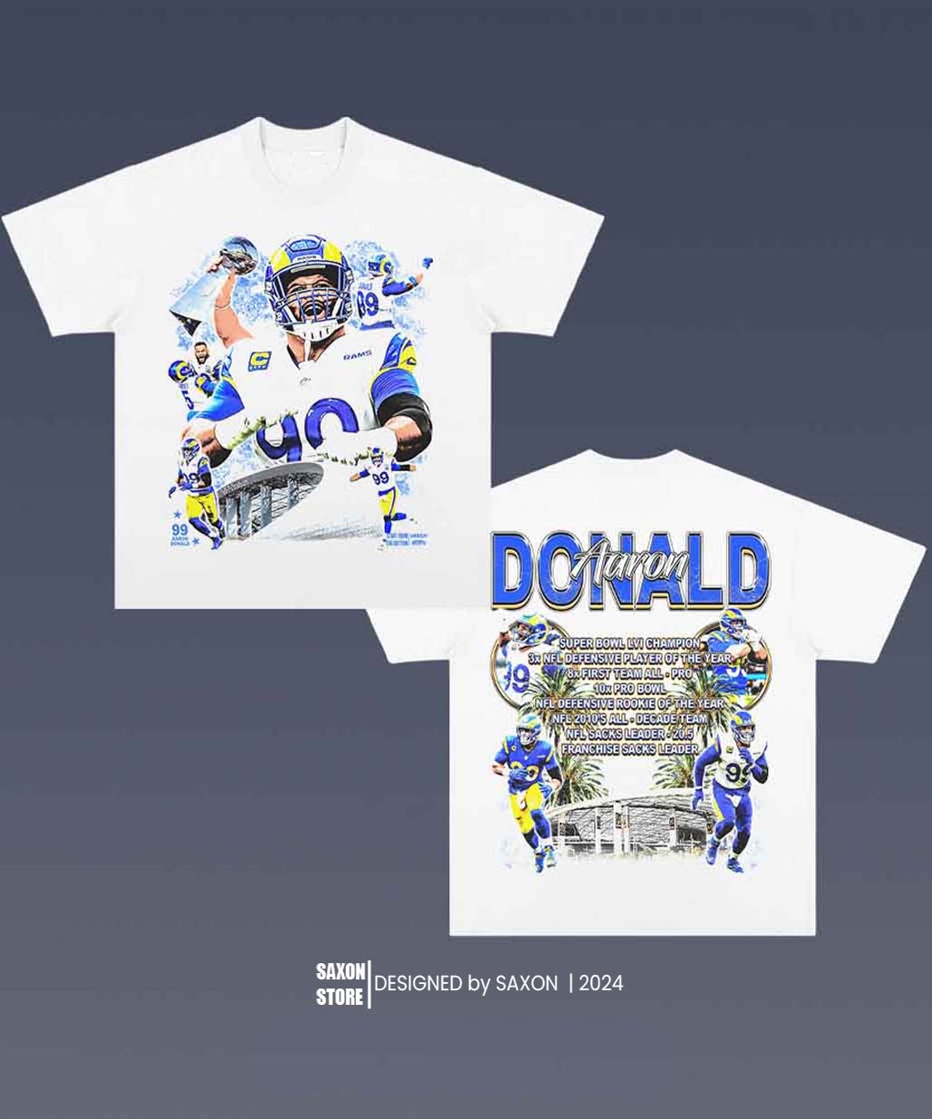 AARON DONALD 1.4 TEE - AMERICAN FOOTBALL GRAPHIC TEE
