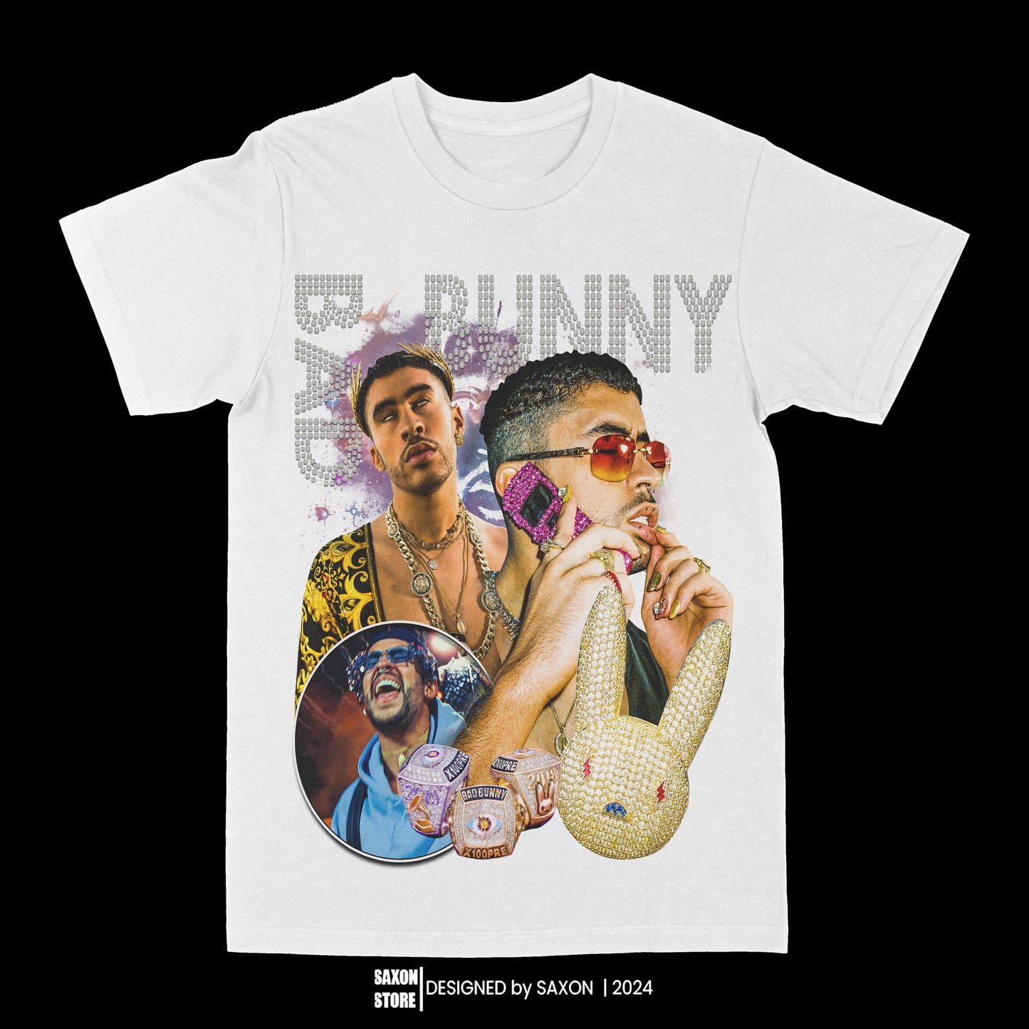 Bad Bunny Bling Graphic Tee