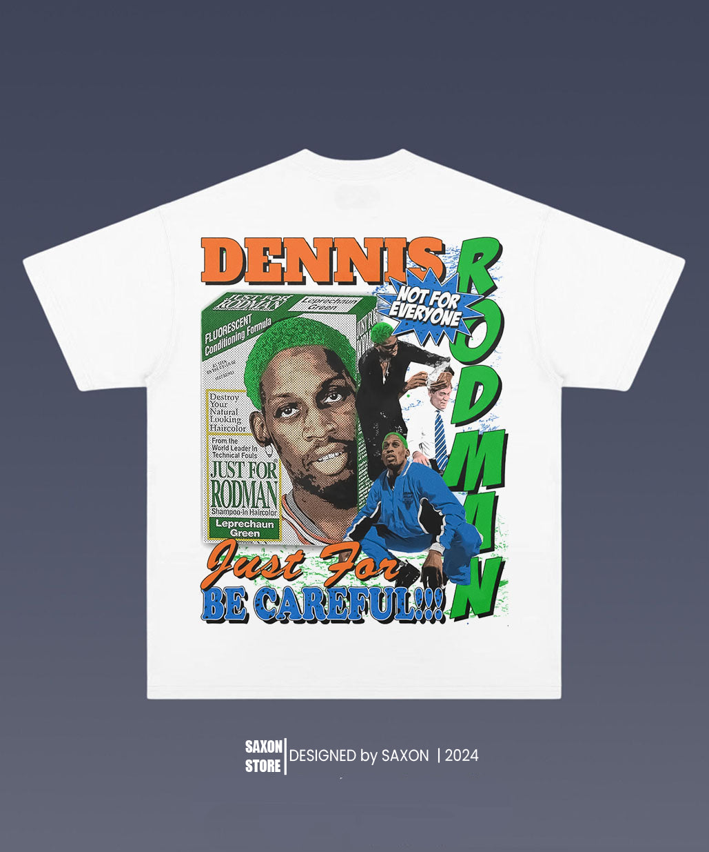 DENNIS RODMAN 6.46 BIG FACE GRAPHIC TEE