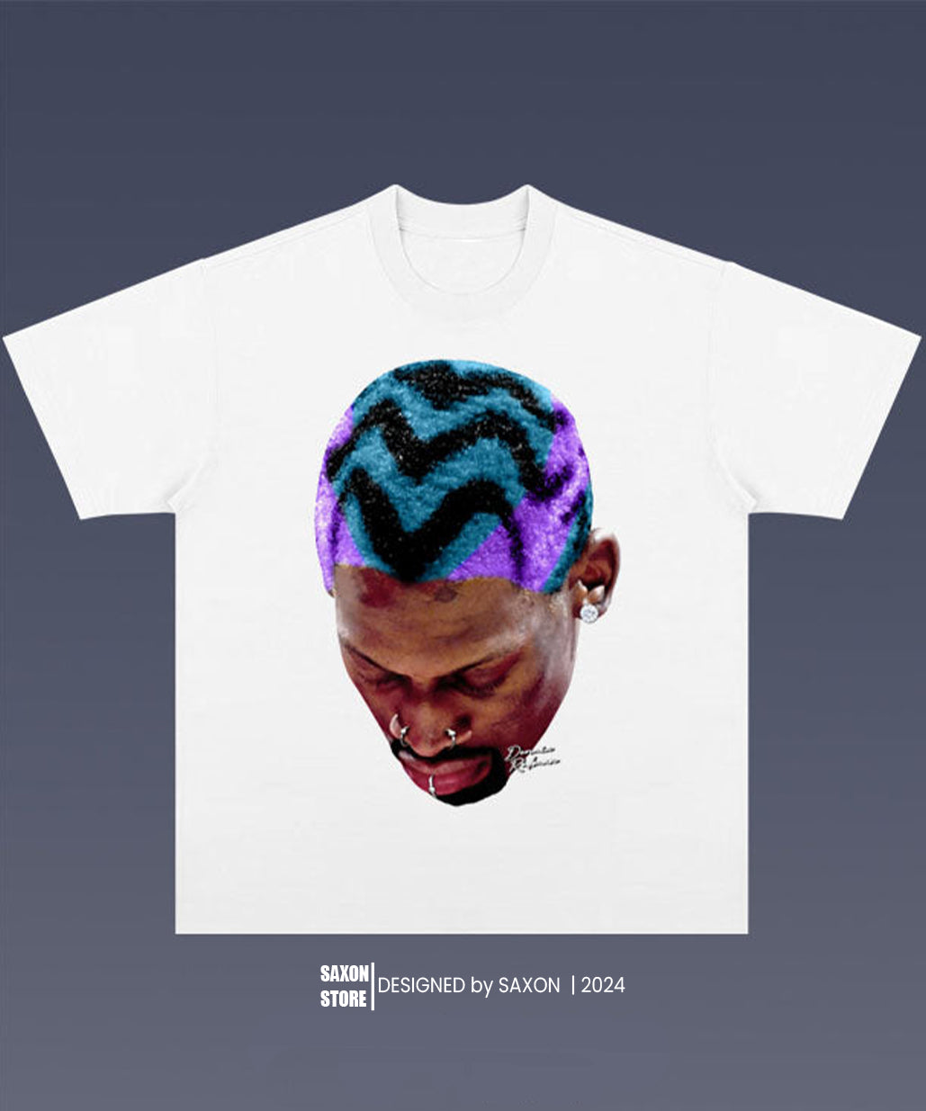 DENNIS RODMAN/BULLS 2.8 BIG FACE GRAPHIC TEE