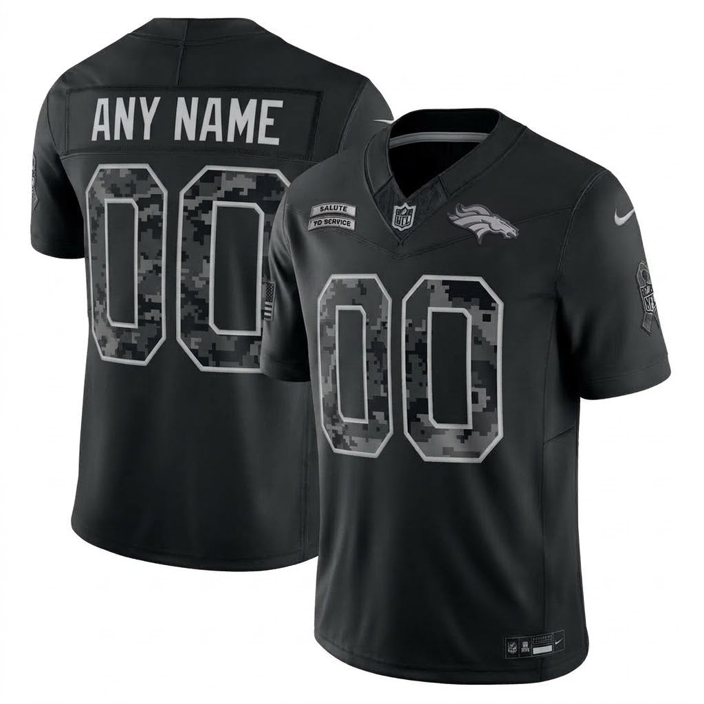 Denver Broncos 2026 Salute to Service Stitched Limited Jersey - Black