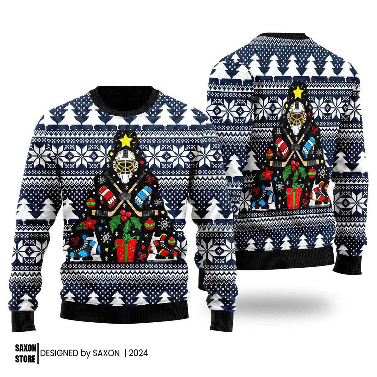 Hockey Ugly Christmas Sweater
