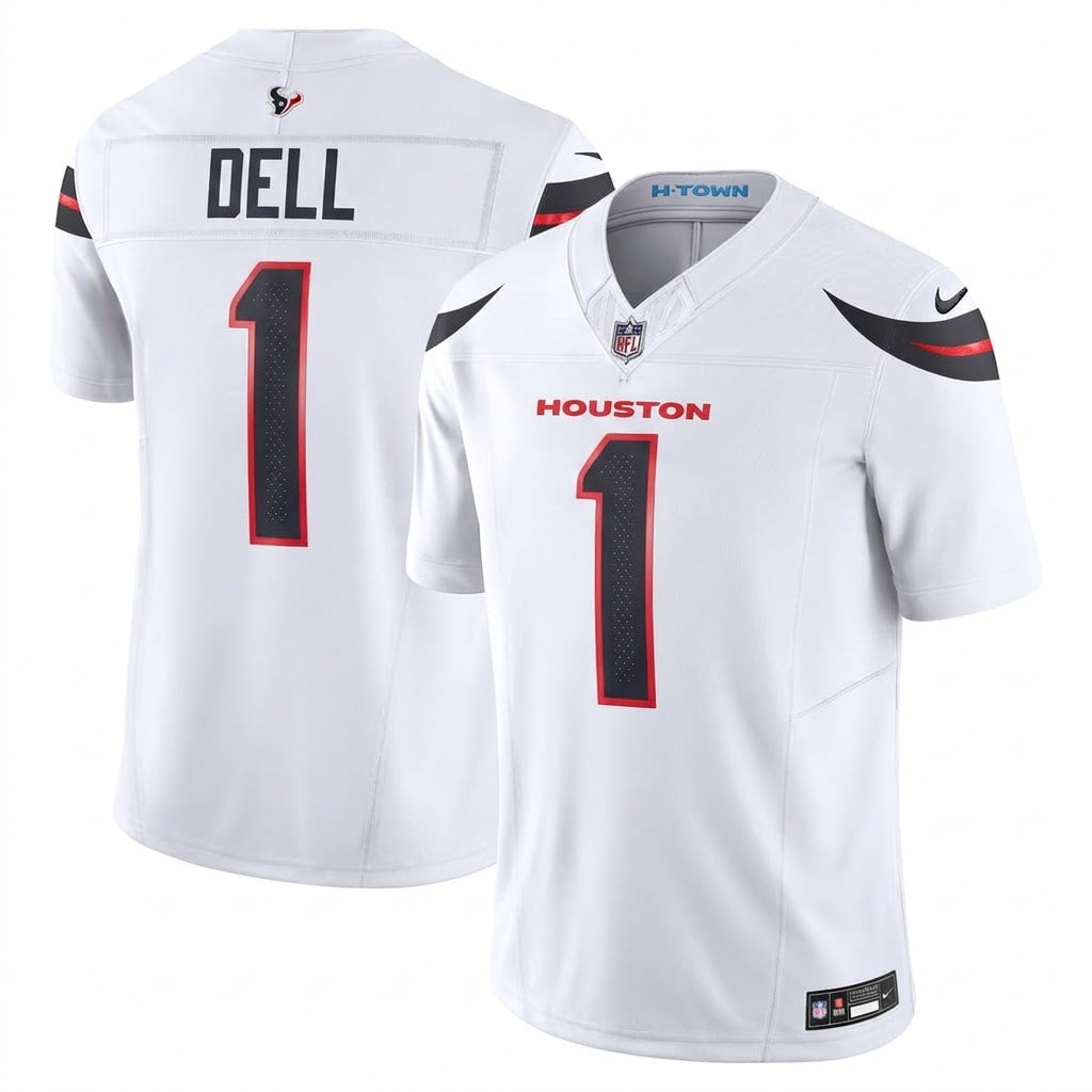 Houston Texans Team Vapor F.U.S.E. Stitched Away Limited Jersey 2026 - White