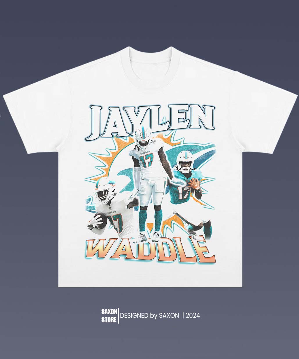 JAYLEN WADDLE 1.0 TEE - AMERICAN FOOTBALL GRAPHIC TEE