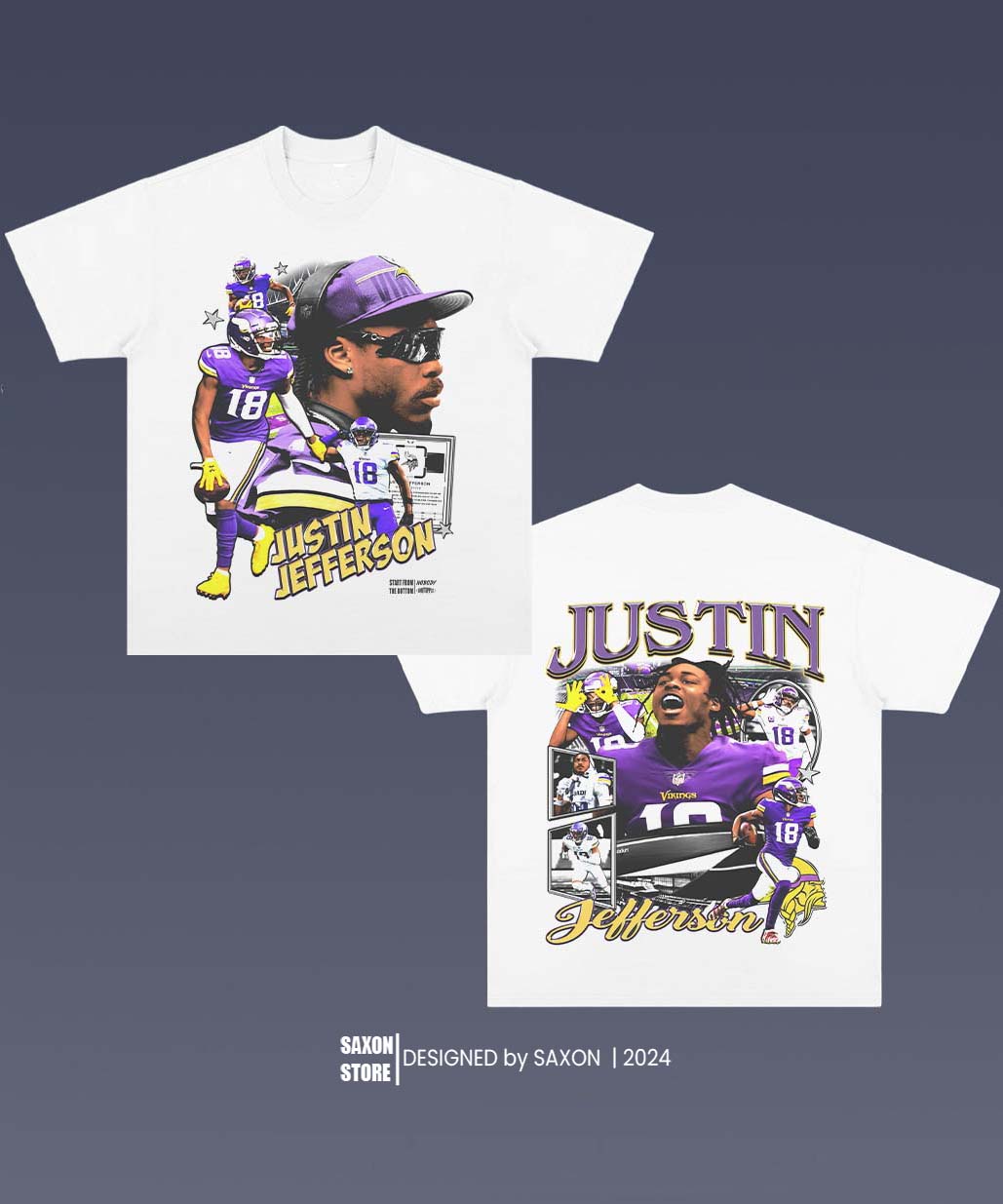 JUSTIN JEFFERSON 1.5 TEE - AMERICAN FOOTBALL GRAPHIC TEE