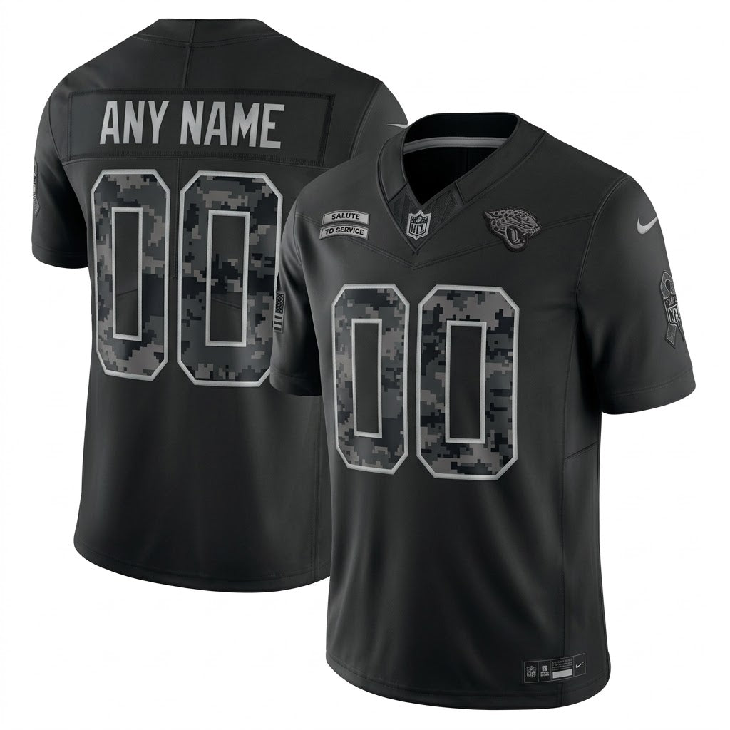 Jacksonville Jaguars 2026 Salute to Service Stitched Limited Jersey - Black
