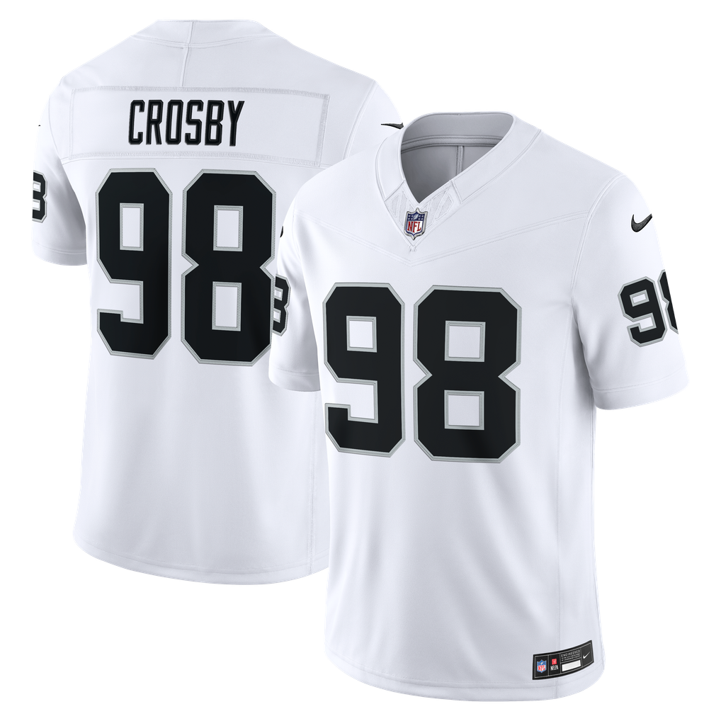 Las Vegas Raiders Vapor F.U.S.E. Stitched Limited Jersey 2026 - White