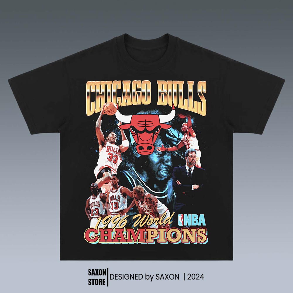 MICHAEL JORDAN& CHICAGO BULL GRAPHIC TEE