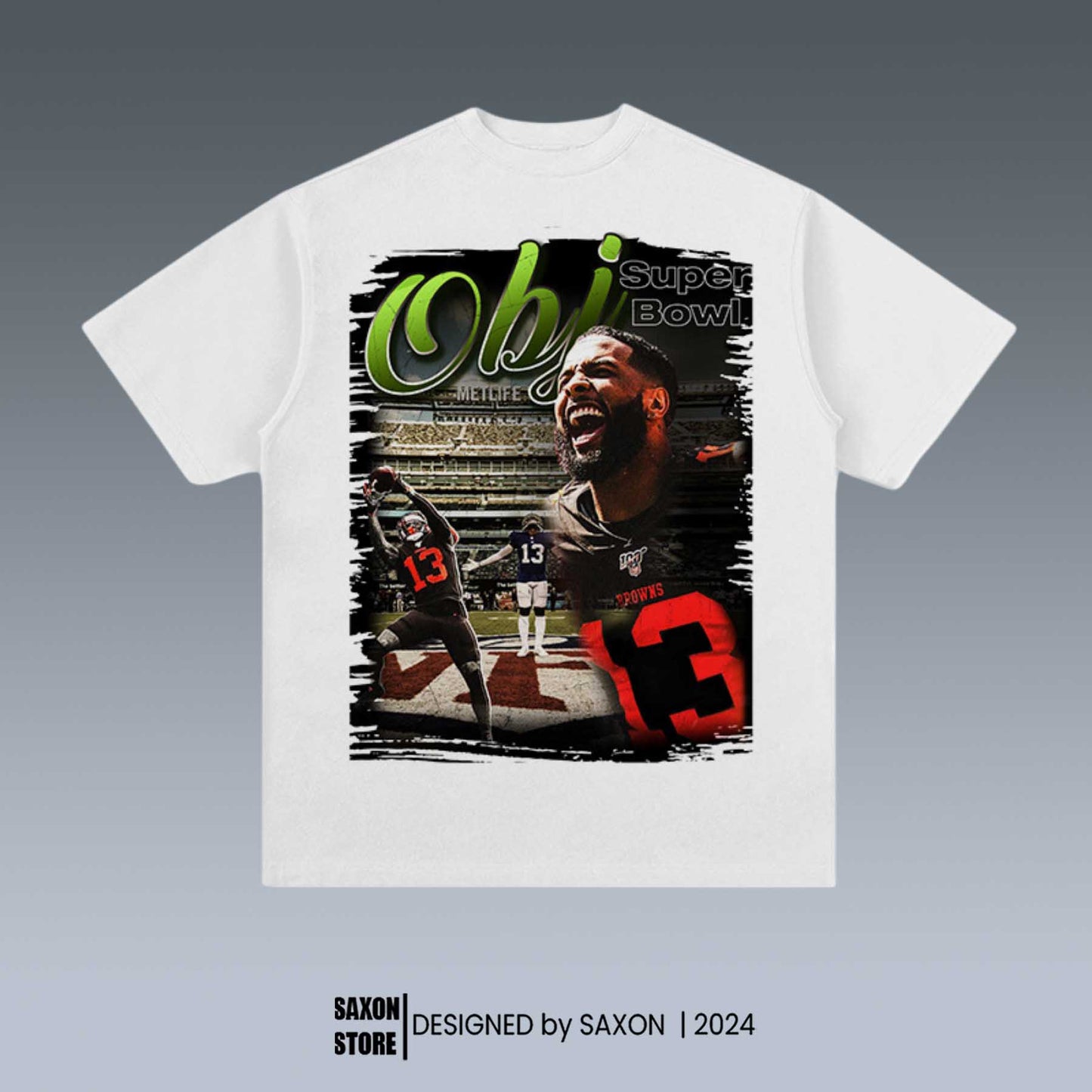 ODELL BECKHAM JR& SUPER BOWL GRAPHIC TEE