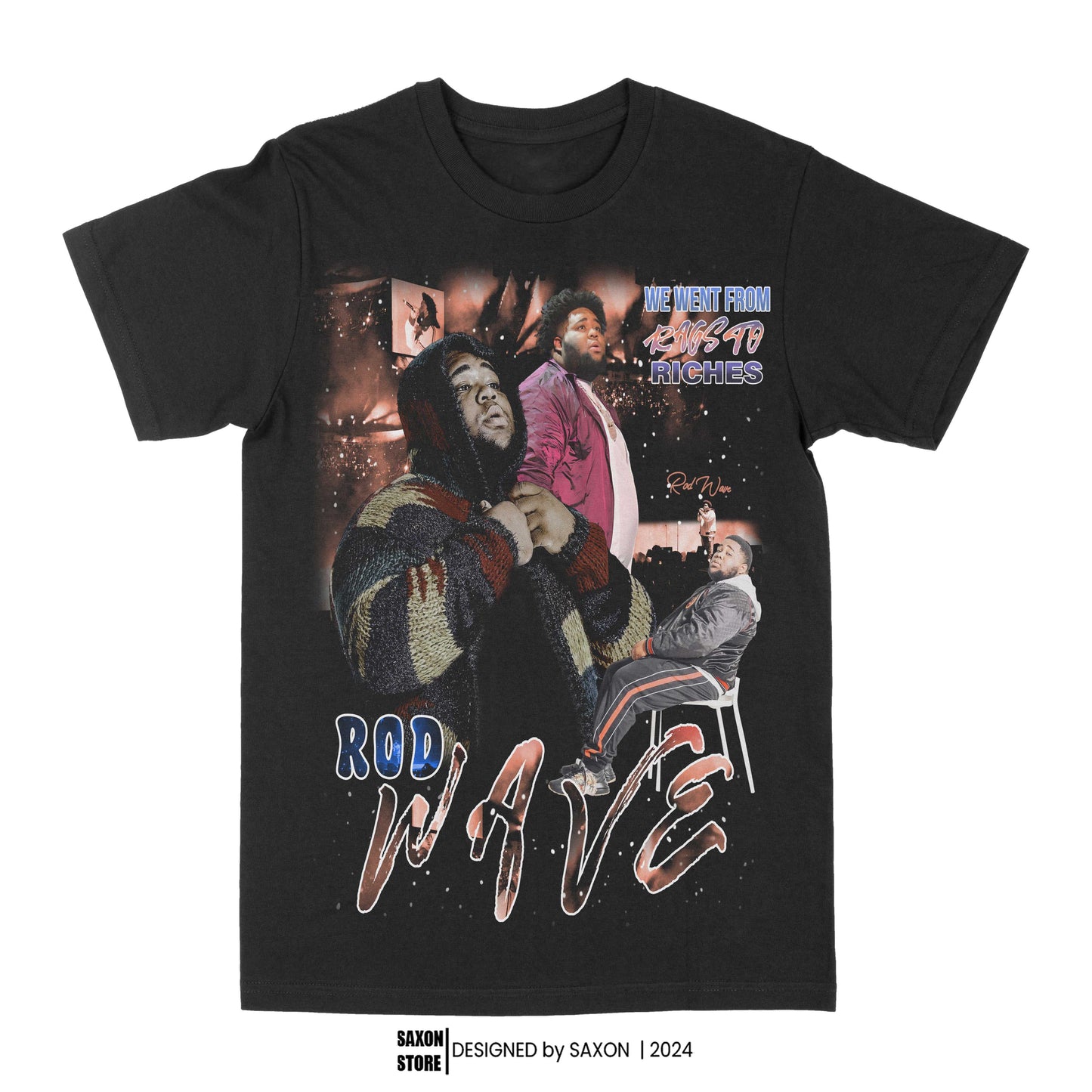 Rod Wave "Rags To Riches" Graphic Tee