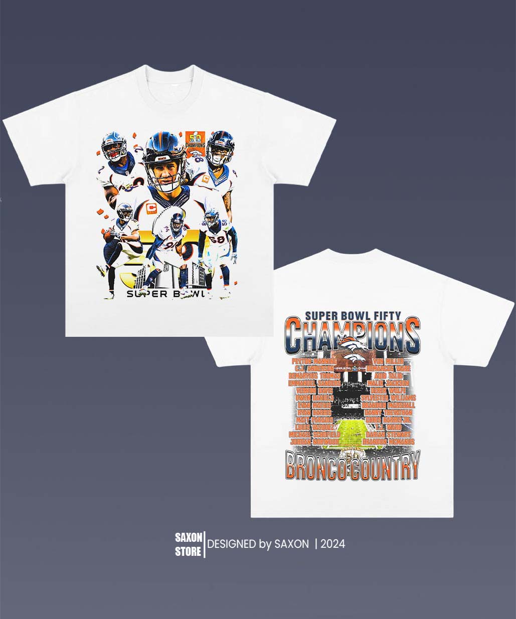 SUPER BOWL 50 CHAMPS TEE - AMERICAN FOOTBALL GRAPHIC TEE