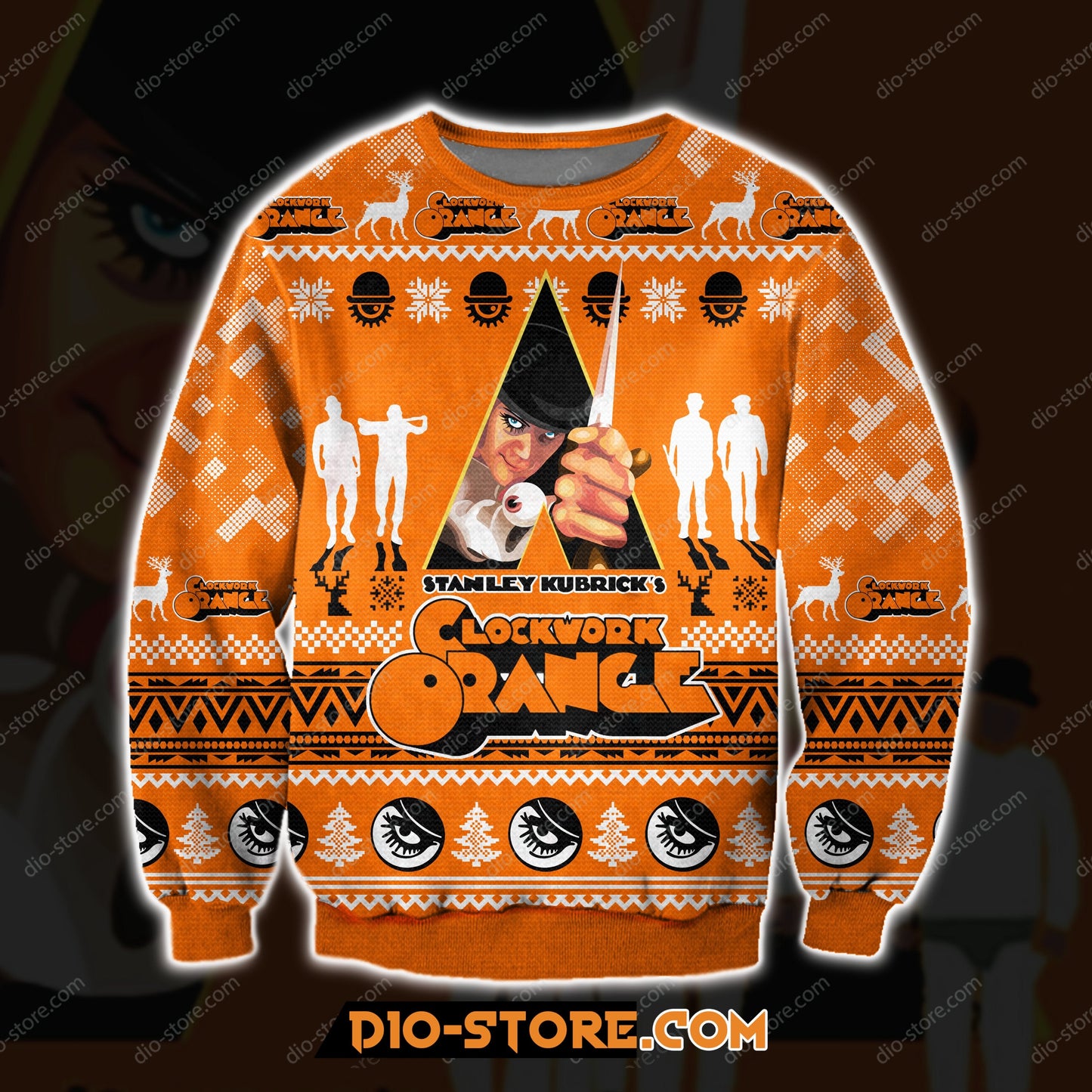 A Clockwork Orange 3D Print Ugly Christmas Sweatshirt Hoodie All Over Printed