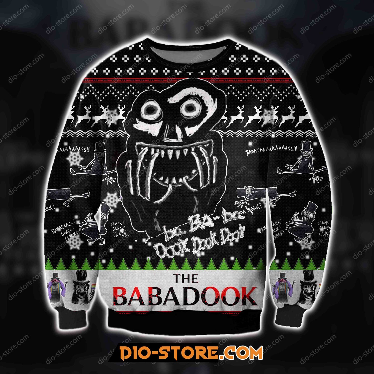 3D All Over Print The Babadook Horror Film Ugly Christmas Sweater Hoodie All Over Printed