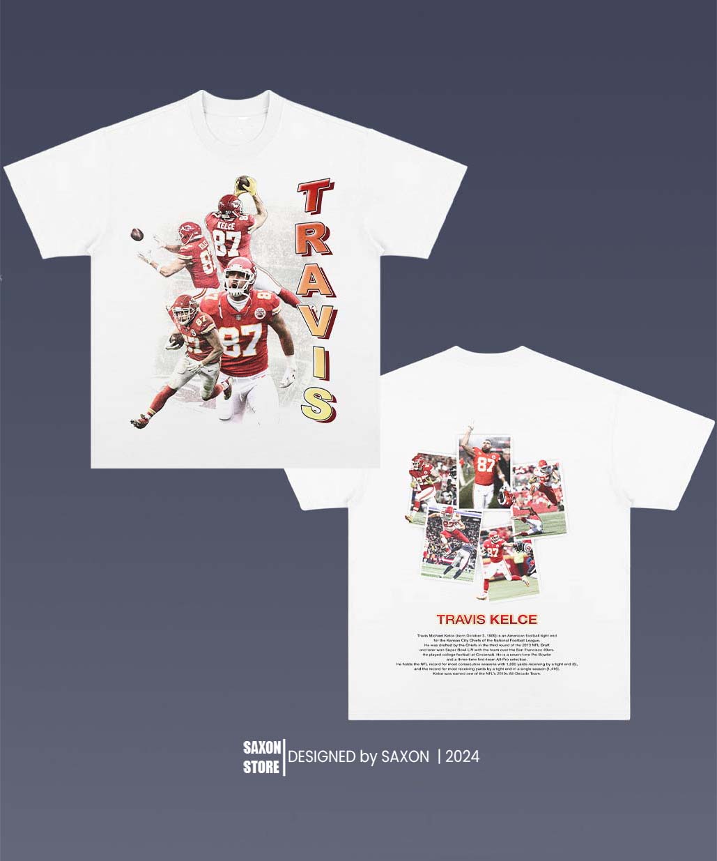 TRAVIS KELCE 1.0 TEE - AMERICAN FOOTBALL GRAPHIC TEE
