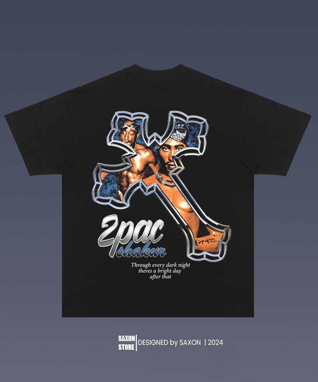 TUPAC 5.28 BIG FACE GRAPHIC TEE