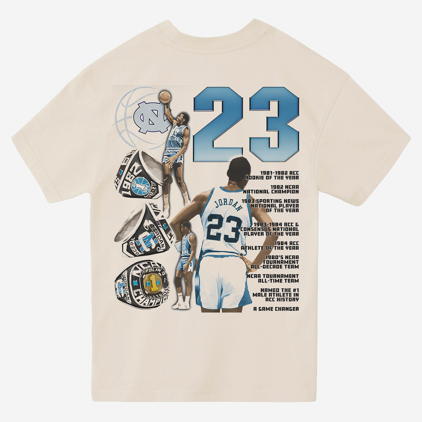 UNC JORDAN Heavyweight Graphic Tee Shirt