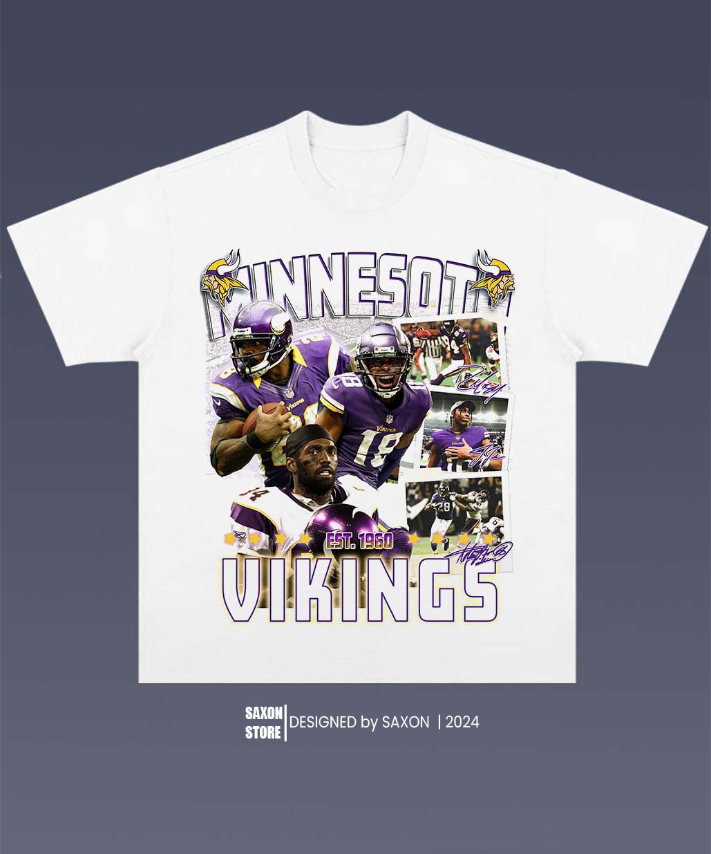 VIKINGS 1.0 TEE - AMERICAN FOOTBALL GRAPHIC TEE