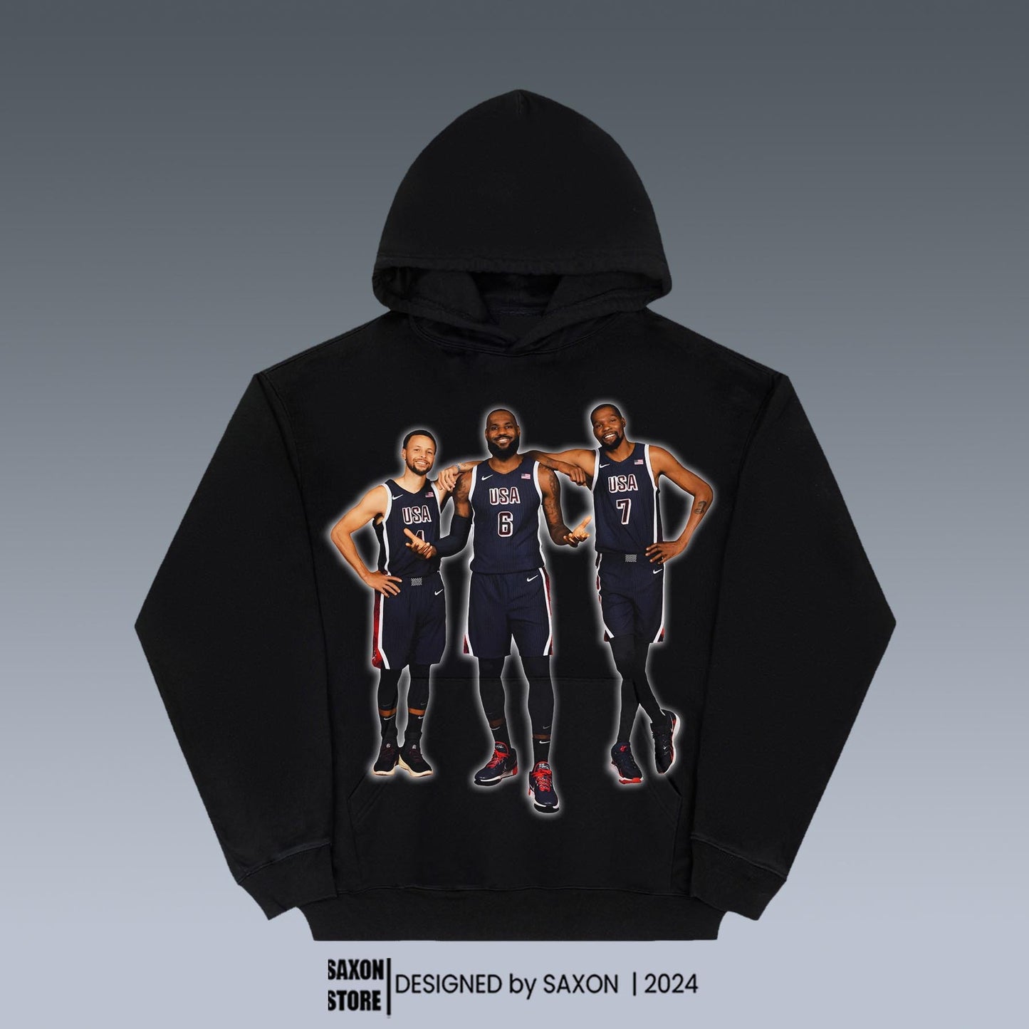 VINTAGE HOODIES | STEPHEN CURRY- LEBRON JAMES- KEVIN DURANT 8.28-3