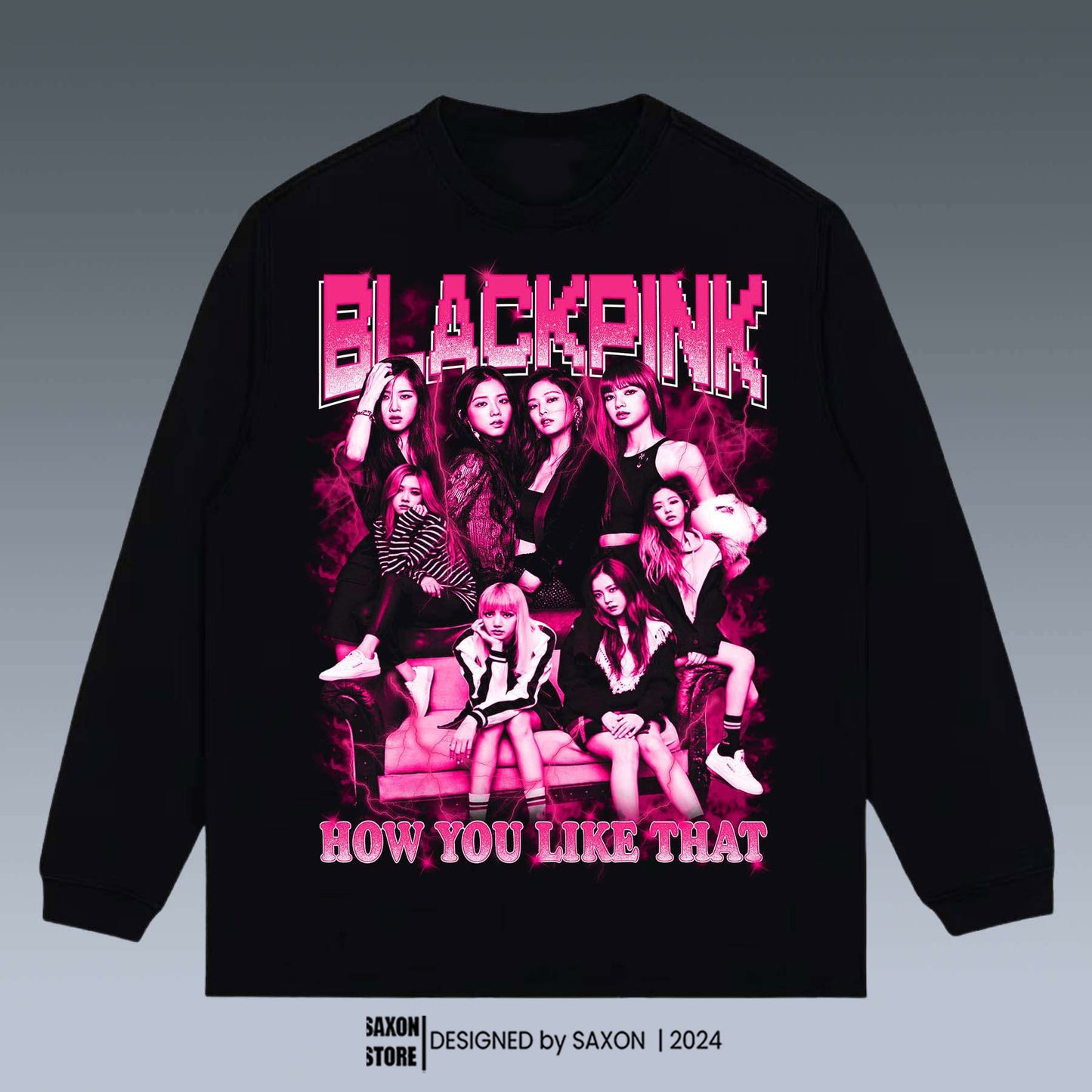 VINTAGE SWEATSHIRT | BLACK PINK
