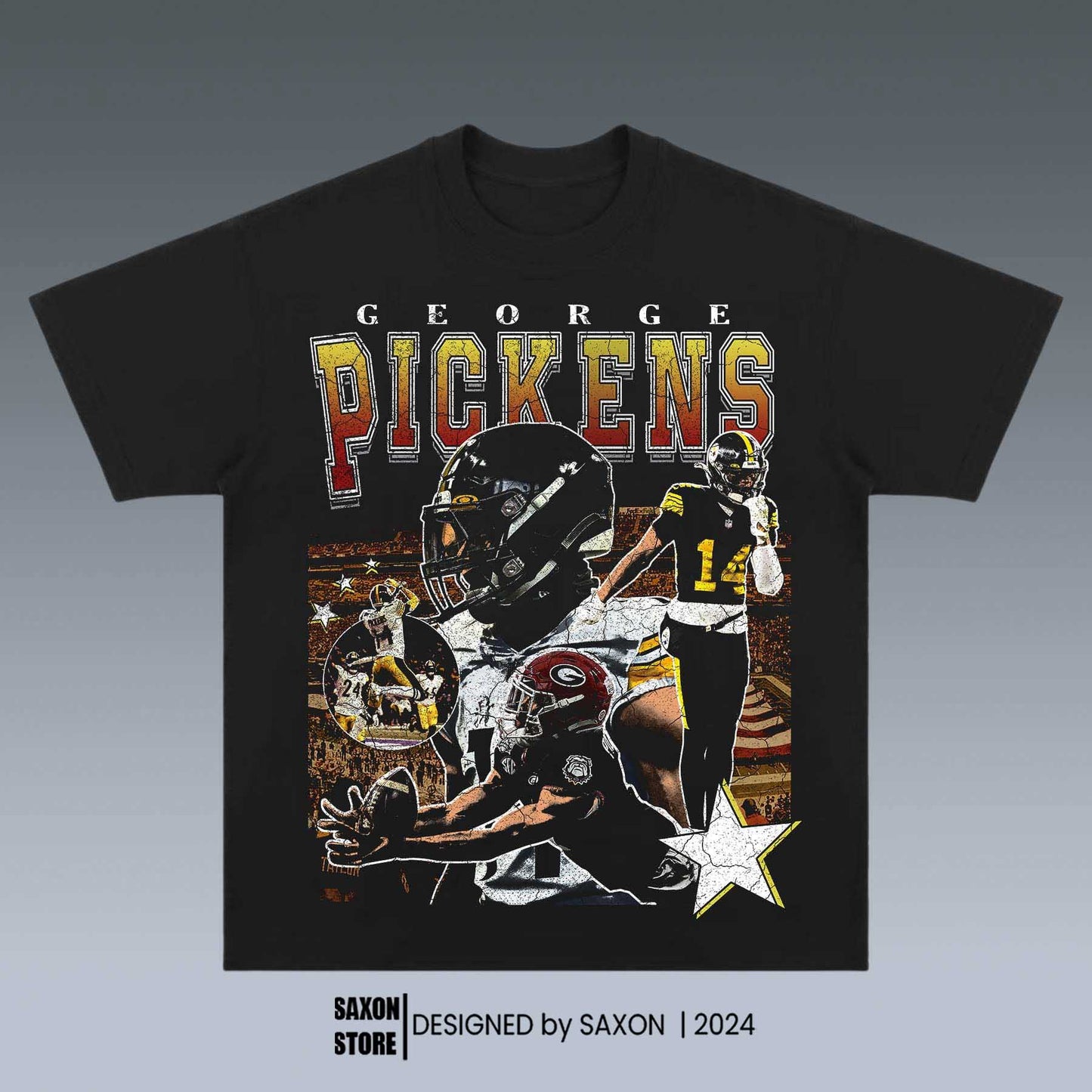 VINTAGE TEE | GEORGE PICKENS GRAPHIC TEE