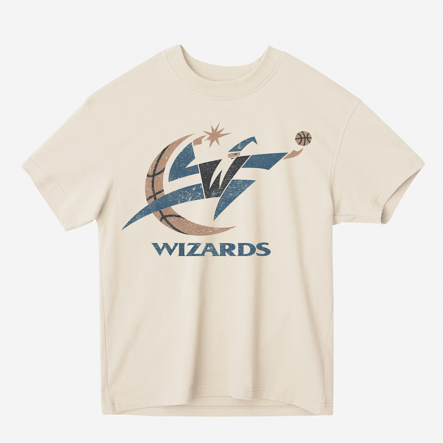 WASHINGTON WIZARDS VINTAGE Heavyweight Graphic Tee Shirt