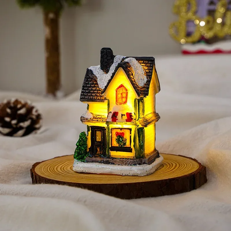 Christmas Village Sets - LED Night Light Christmas Ornaments 2024 - B