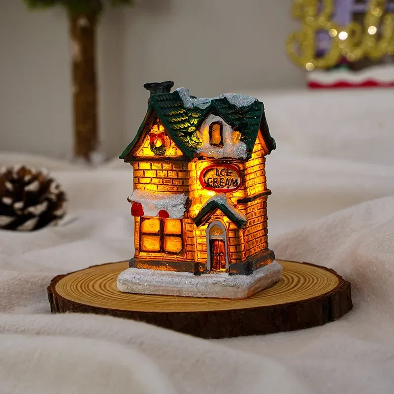 Christmas Village Sets - LED Night Light Christmas Ornaments 2024 - E