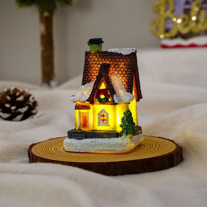Christmas Village Sets - LED Night Light Christmas Ornaments 2024 - F