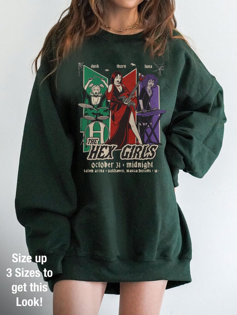 The Hex Girls Inspired Sweat Shirt, The Hex Girls Rock Band Music Sweat Shirt