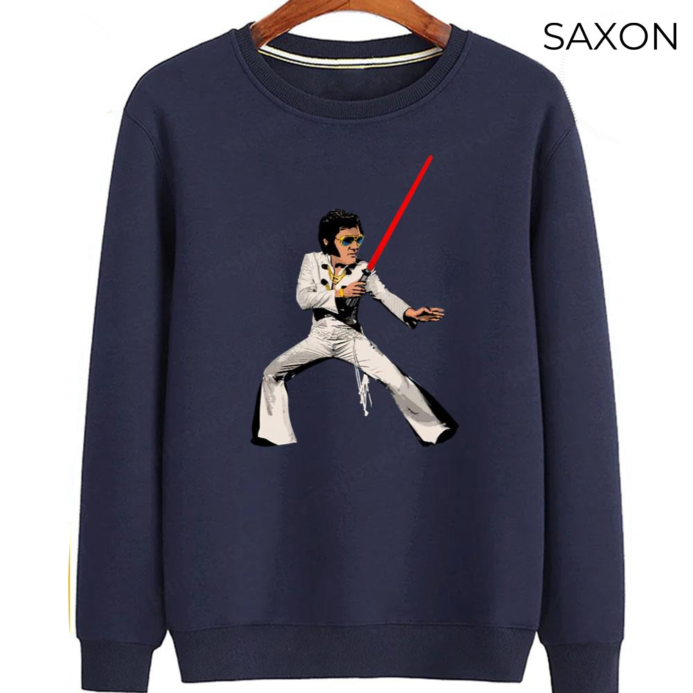 Elvis t-shirt, funny star wars tee, gift for people who like elvis, geeky, geeky graphic tee, quirky gift, for star wars fan, geekery, s-4xl Sweater And Sweatshirt Young-sized, TSdes