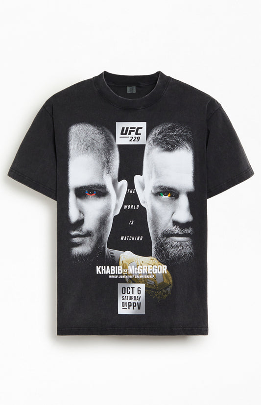 UFC Khabib VS McGregor Face-Off Oversized T-Shirt