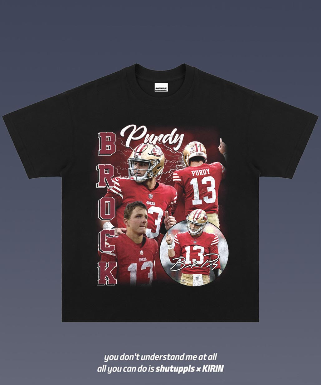 Brock Purdy 1.0 TEE - AMERICAN FOOTBALL GRAPHIC TEE