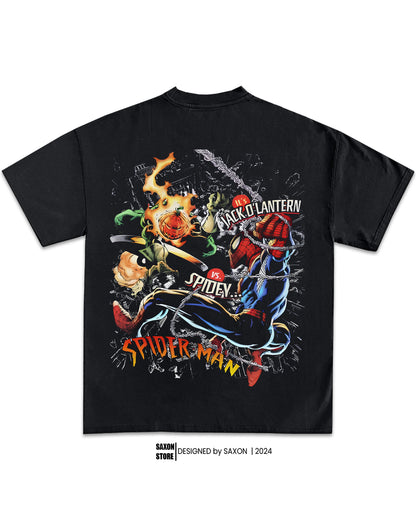 SPIDER-MAN VS JACK O' LANTERN TEE  - HALLOWEEN TEE