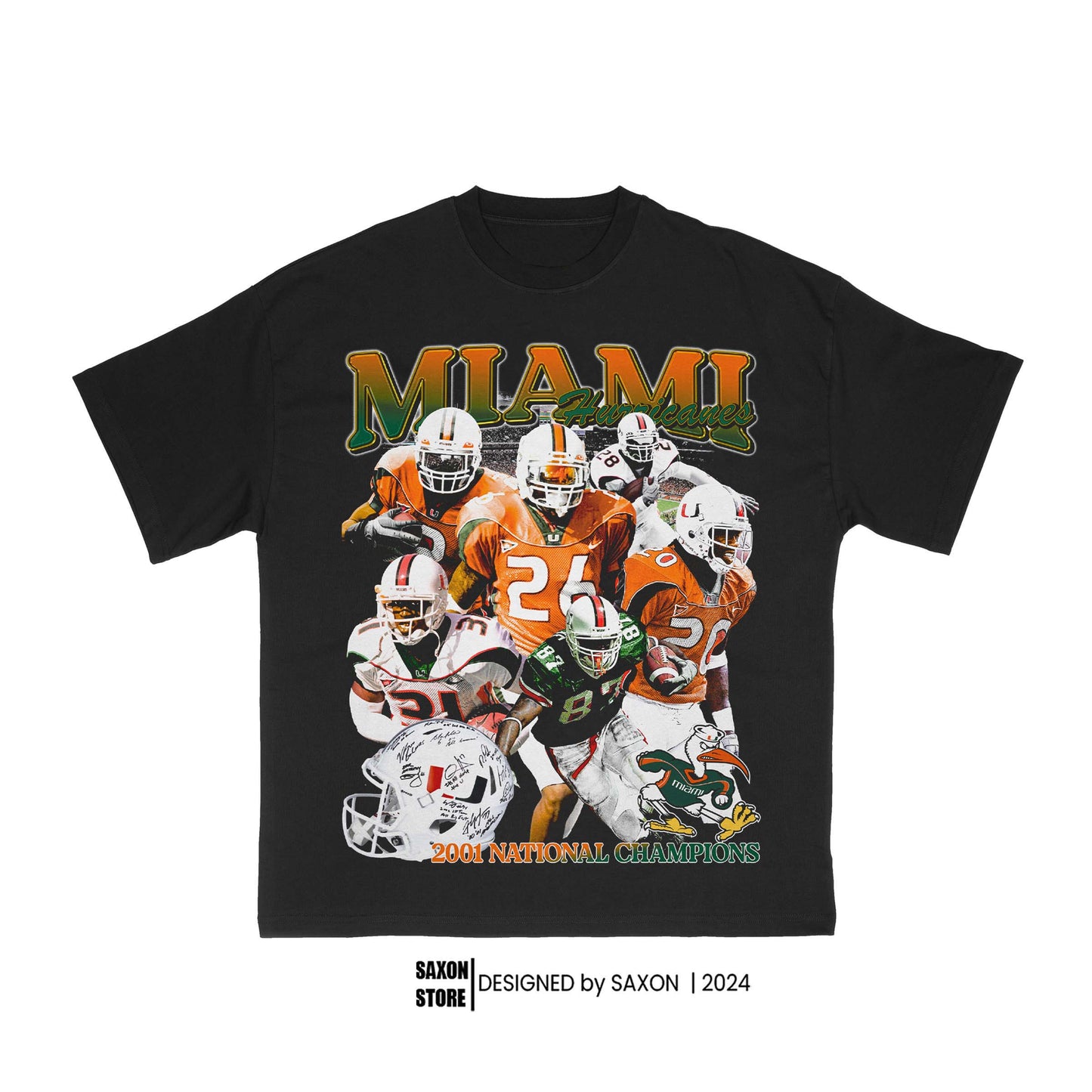 2001 Miami Hurricanes Championship Tee