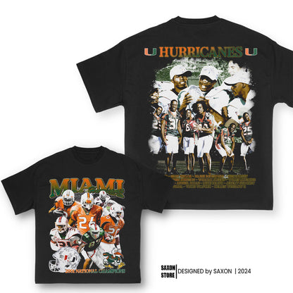 2001 Miami Hurricanes Championship Tee