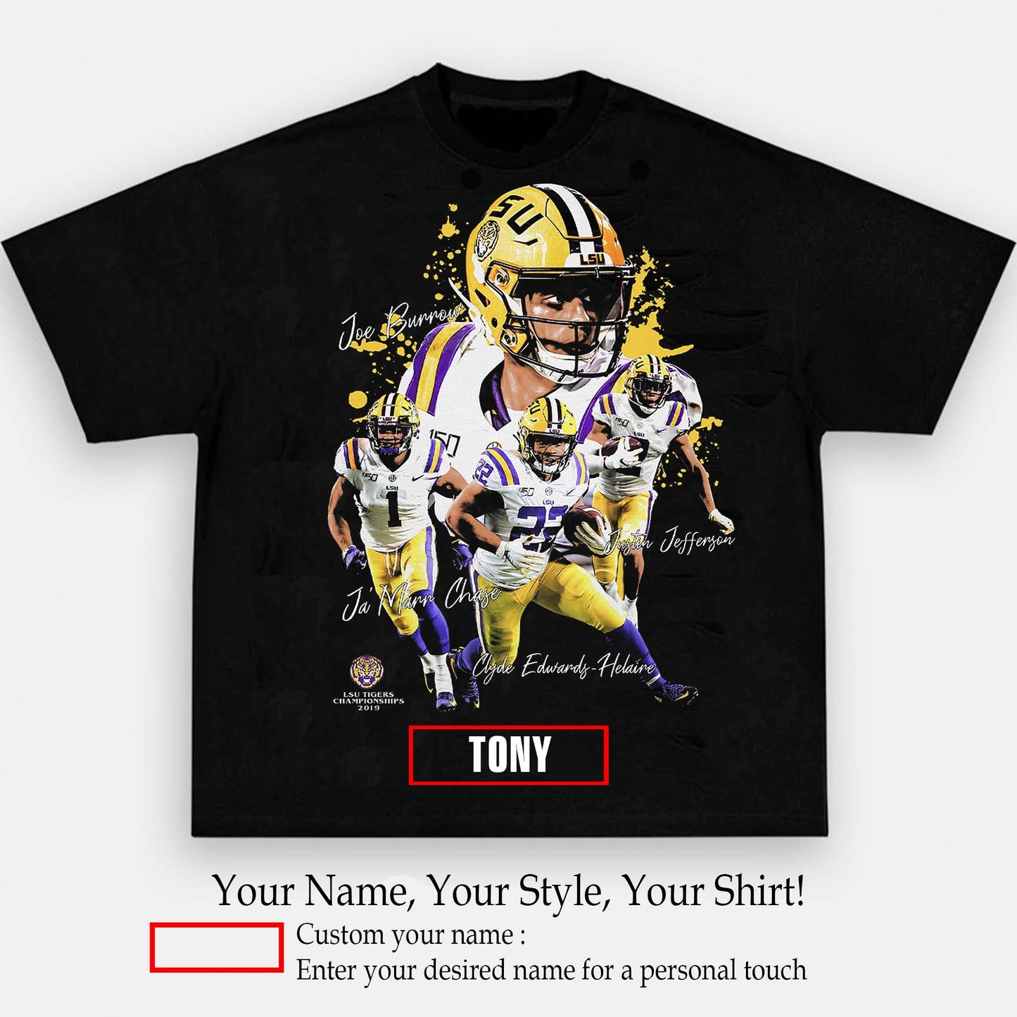 2019 LSU Championship Tee | Personalize with Your Name