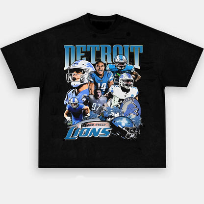 2023 LIONS 1.0 TEE - AMERICAN FOOTBALL GRAPHIC TEE | Personalize with Your Name
