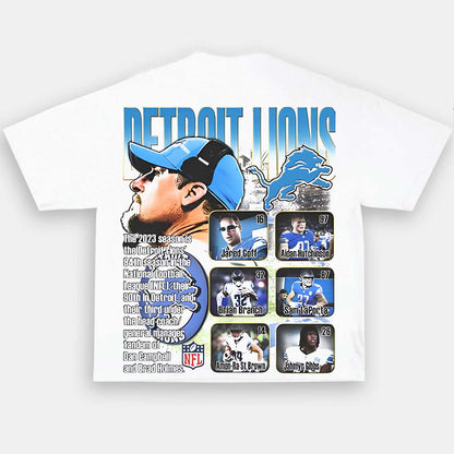 2023 LIONS 1.0 TEE - AMERICAN FOOTBALL GRAPHIC TEE | Personalize with Your Name