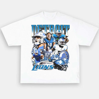 2023 LIONS 1.0 TEE - AMERICAN FOOTBALL GRAPHIC TEE | Personalize with Your Name