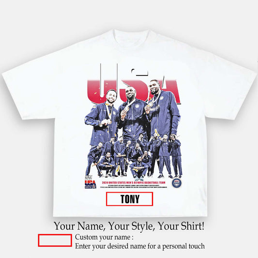 2024 Olympic Gold Medal Tee | Personalize with Your Name