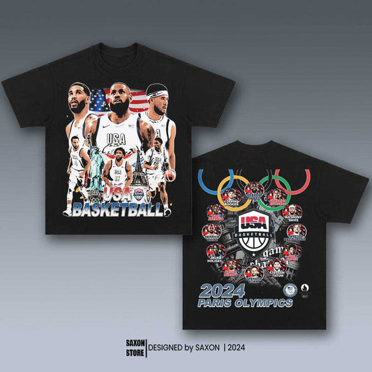 2024 USA BASKETBALL TEAM GRAPHIC TEE