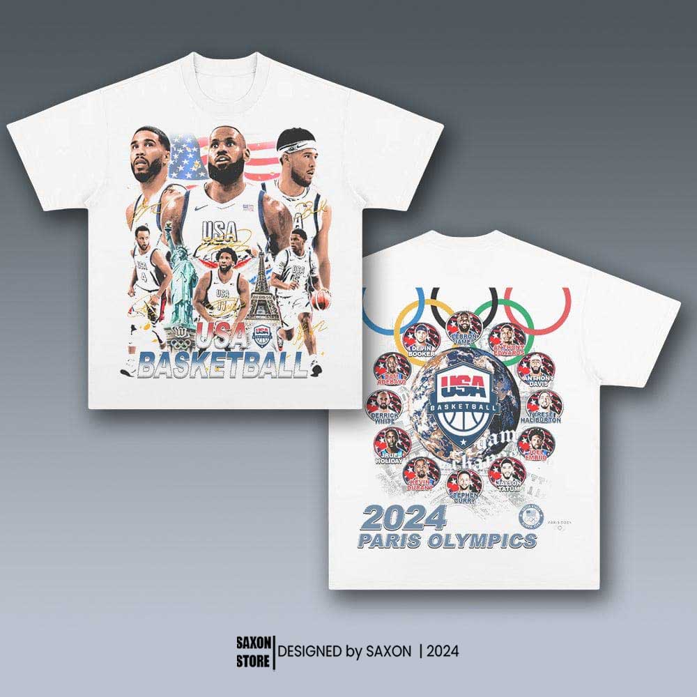 2024 USA BASKETBALL TEAM GRAPHIC TEE