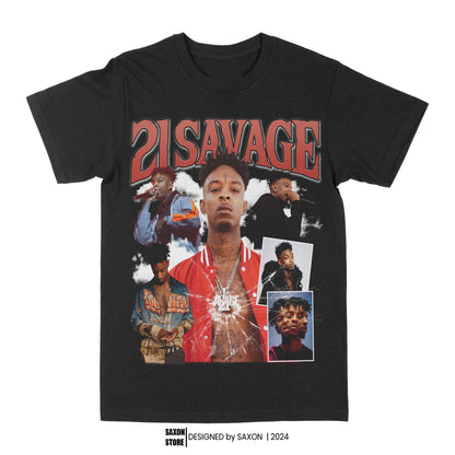 21 Savage "Broken Glass" Graphic Tee