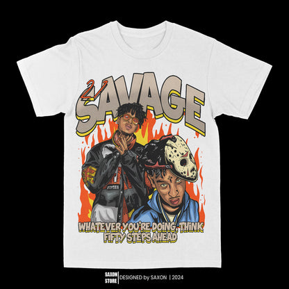 21 Savage "Fifty Steps" Graphic Tee