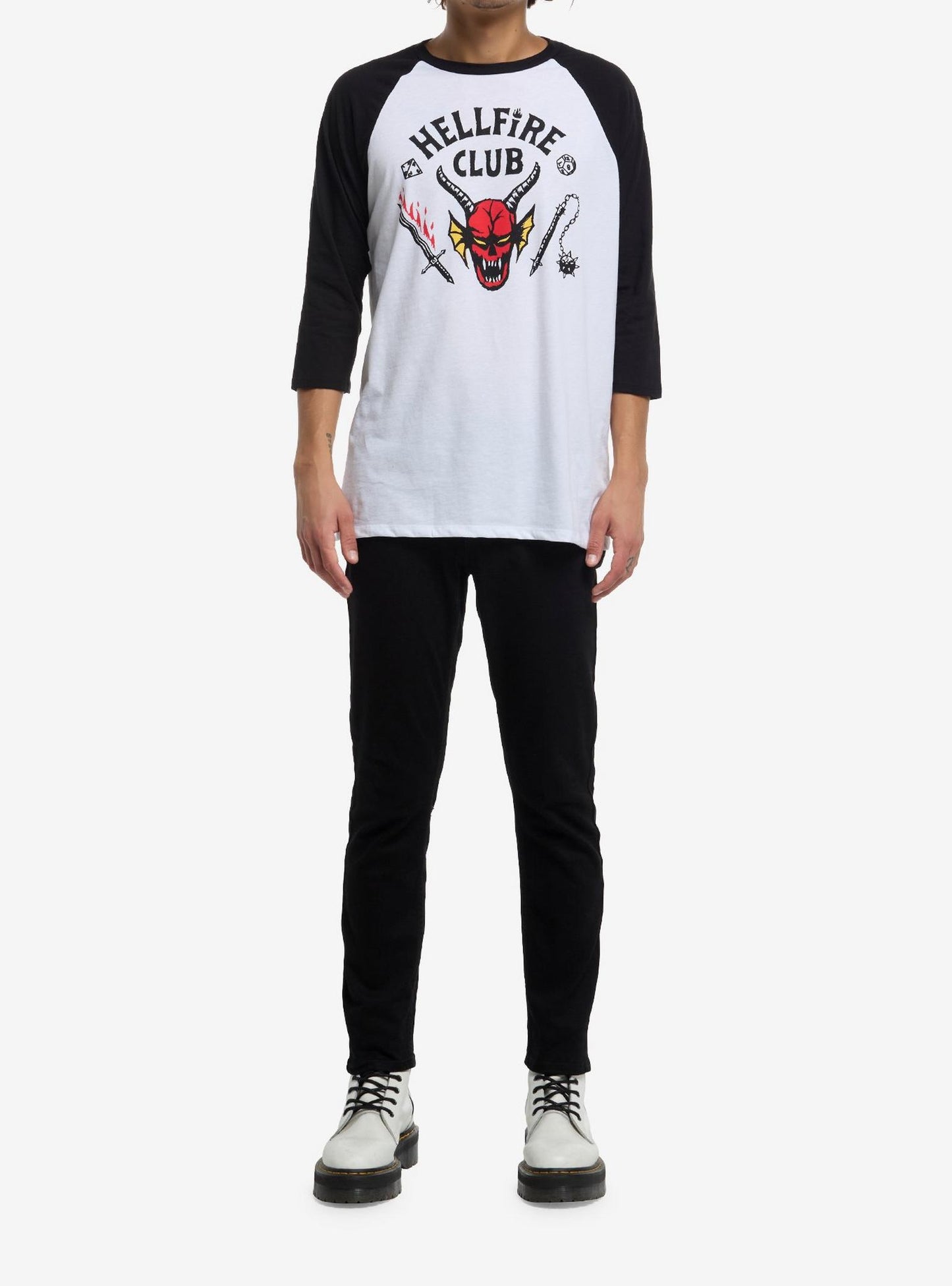 Hellfire Club Sweatshirt Stranger Things Hellfire Club Raglan T-Shirt