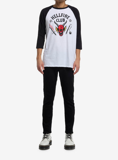 Hellfire Club Sweatshirt Stranger Things Hellfire Club Raglan T-Shirt