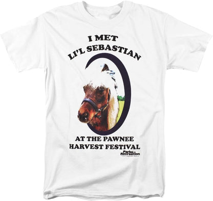 Popfunk Classic Parks and Rec Lil Sebastian T Shirt & Stickers