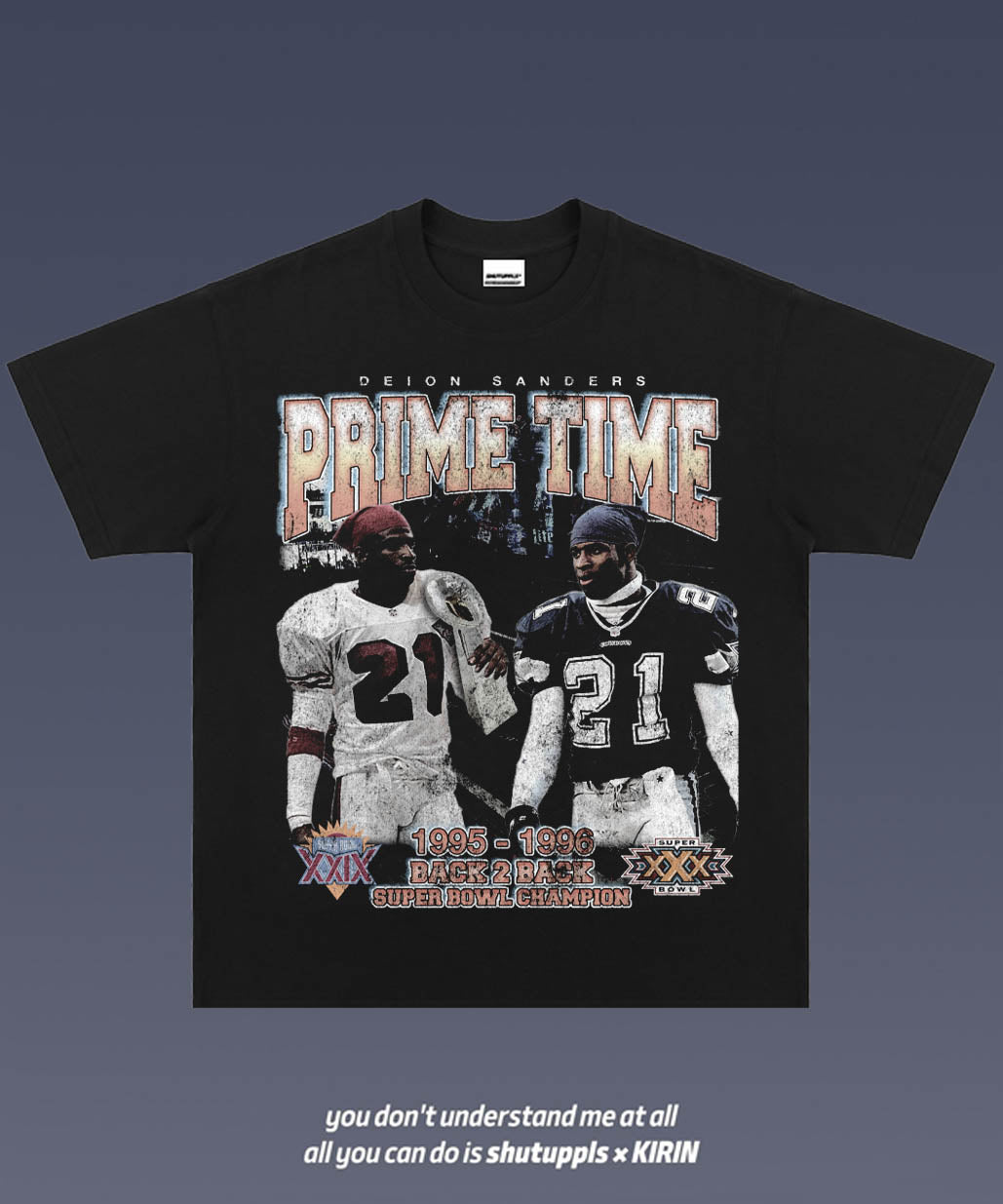 Deion Sanders 1.9 TEE - AMERICAN FOOTBALL GRAPHIC TEE